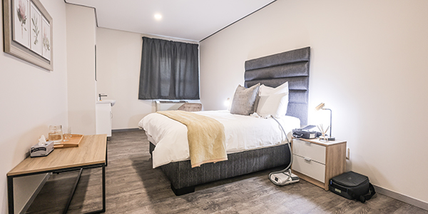 Every bedroom in the Restonic Ezintsha Sleep Clinic is equipped with a CPAP machine for sleep apnoean